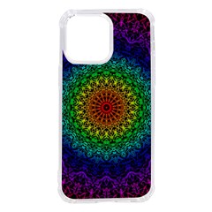 Rainbow Mandala Abstract Pastel Pattern Iphone 14 Pro Max Tpu Uv Print Case by Grandong