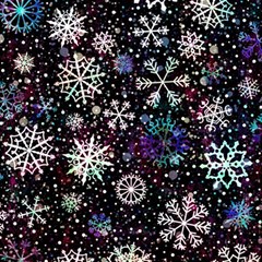 Shiny Winter Snowflake Play Mat (rectangle) by Grandong