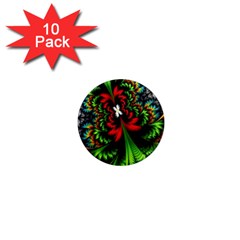 Kaleidoscopic Tropic 1  Mini Magnet (10 Pack)  by Grandong