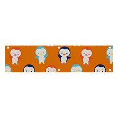 Cute Penguin Funny Pattern Banner And Sign 4  X 1  by Grandong