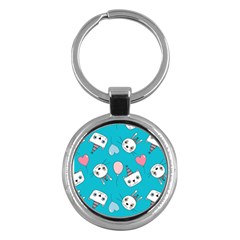 Cat Bunny Key Chain (round) by Grandong