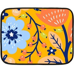 Floral Pattern Adorable Beautiful Aesthetic Secret Garden Fleece Blanket (mini) by Grandong