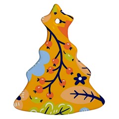 Floral Pattern Adorable Beautiful Aesthetic Secret Garden Ornament (christmas Tree)  by Grandong