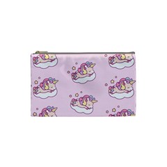 Unicorn Clouds Colorful Cute Pattern Sleepy Cosmetic Bag (small) by Grandong