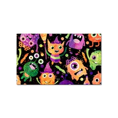 Fun Halloween Monsters Sticker Rectangular (10 Pack) by Grandong