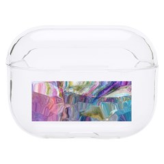 Fuchsia On Turquoise Flow Hard Pc Airpods Pro Case by kaleidomarblingart