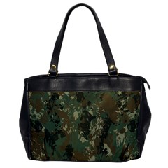 Camouflage Splatters Background Oversize Office Handbag by Grandong