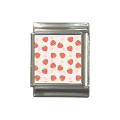 Strawberries Pattern Design Italian Charm (13mm) by Grandong