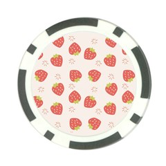 Strawberries Pattern Design Poker Chip Card Guard (10 Pack) by Grandong