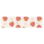 Strawberries Pattern Design Oblong Satin Scarf (16  x 60 ) Front