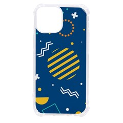 Flat Design Geometric Shapes Background Iphone 13 Mini Tpu Uv Print Case by Grandong