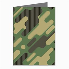 Camouflage Pattern Background Greeting Card