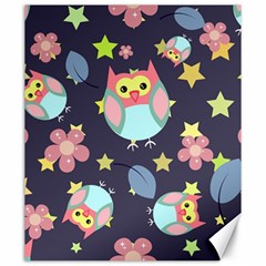 Owl Stars Pattern Background Canvas 20  X 24  by Grandong