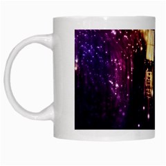 Tardis Regeneration Art Doctor Who Paint Purple Sci Fi Space Star Time Machine White Mug