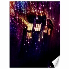 Tardis Regeneration Art Doctor Who Paint Purple Sci Fi Space Star Time Machine Canvas 36  X 48  by Cemarart