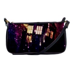 Tardis Regeneration Art Doctor Who Paint Purple Sci Fi Space Star Time Machine Shoulder Clutch Bag