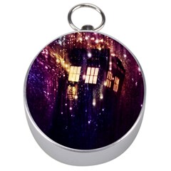 Tardis Regeneration Art Doctor Who Paint Purple Sci Fi Space Star Time Machine Silver Compasses