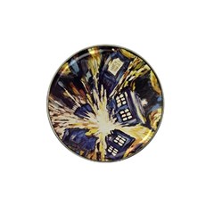 Tardis Doctor Who Pattern Hat Clip Ball Marker (4 Pack)