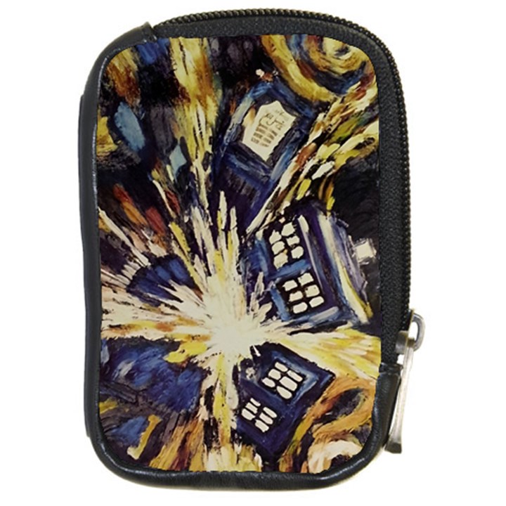 Tardis Doctor Who Pattern Compact Camera Leather Case