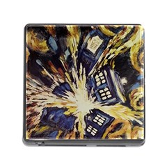 Tardis Doctor Who Pattern Memory Card Reader (square 5 Slot)