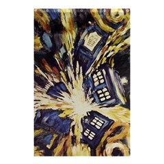 Tardis Doctor Who Pattern Shower Curtain 48  X 72  (small) 