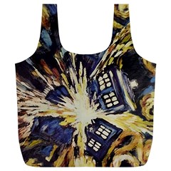 Tardis Doctor Who Pattern Full Print Recycle Bag (xl)