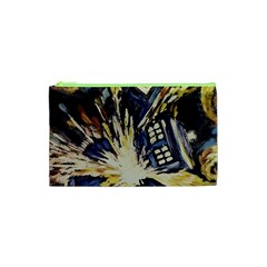 Tardis Doctor Who Pattern Cosmetic Bag (xs)