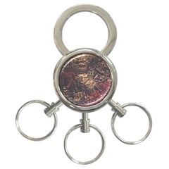 Vintage Cityscape City Retro Old 3-ring Key Chain