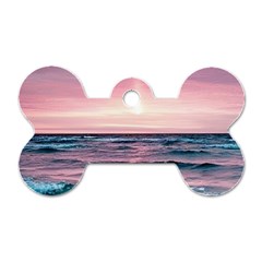 Sunset Ocean Beach Catcher Dream Evening Night Sunset Dog Tag Bone (two Sides)