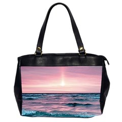 Sunset Ocean Beach Catcher Dream Evening Night Sunset Oversize Office Handbag (2 Sides)