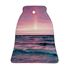 Sunset Ocean Beach Catcher Dream Evening Night Sunset Bell Ornament (two Sides)