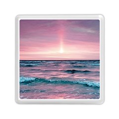 Sunset Ocean Beach Catcher Dream Evening Night Sunset Memory Card Reader (square)