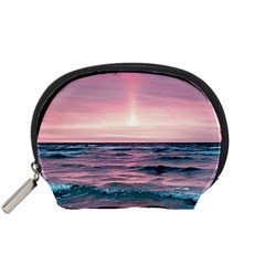 Sunset Ocean Beach Catcher Dream Evening Night Sunset Accessory Pouch (small)