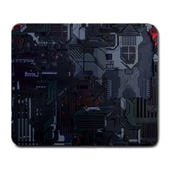 Abstract Tech Computer Motherboard Technology Large Mousepad by Cemarart