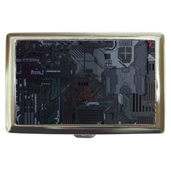 Abstract Tech Computer Motherboard Technology Cigarette Money Case