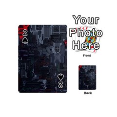 Abstract Tech Computer Motherboard Technology Playing Cards 54 Designs (mini)