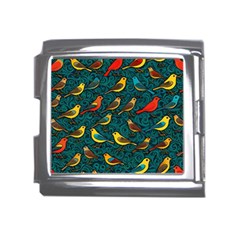 Bird Pattern Colorful Mega Link Italian Charm (18mm) by Cemarart