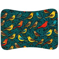 Bird Pattern Colorful Velour Seat Head Rest Cushion by Cemarart