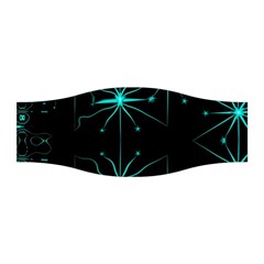 Space Time Abstract Pattern Alien Dark Green Pattern Stretchable Headband