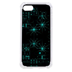 Space Time Abstract Pattern Alien Dark Green Pattern Iphone Se by Cemarart