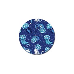 Cat Astronaut Space Suit Pattern Golf Ball Marker (4 Pack)