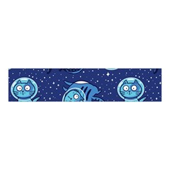 Cat Astronaut Space Suit Pattern Velvet Scrunchie