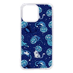 Cat Astronaut Space Suit Pattern Iphone 14 Pro Max Tpu Uv Print Case by Cemarart