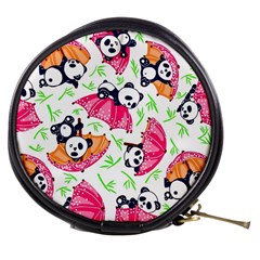 Panda Umbrella Pattern Mini Makeup Bag