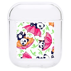 Panda Umbrella Pattern Hard Pc Airpods 1/2 Case by Cemarart