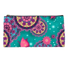 Floral Pattern Abstract Colorful Flow Oriental Spring Summer Pencil Case