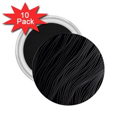 Abstract Art Black White Drawing Lines Unique 2 25  Magnets (10 Pack) 