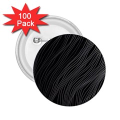 Abstract Art Black White Drawing Lines Unique 2 25  Buttons (100 Pack) 