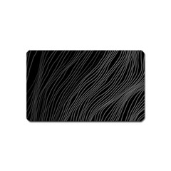 Abstract Art Black White Drawing Lines Unique Magnet (name Card)