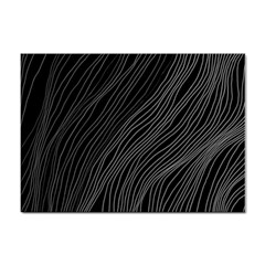 Abstract Art Black White Drawing Lines Unique Sticker A4 (100 Pack) by Cemarart